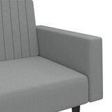 Slaapbank 2-zits Fluweel Lichtgrijs - 35% Korting!