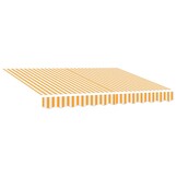 VidaXL Zonnedoek Vervanging Geel/Wit 330x195cm - 34% Korting