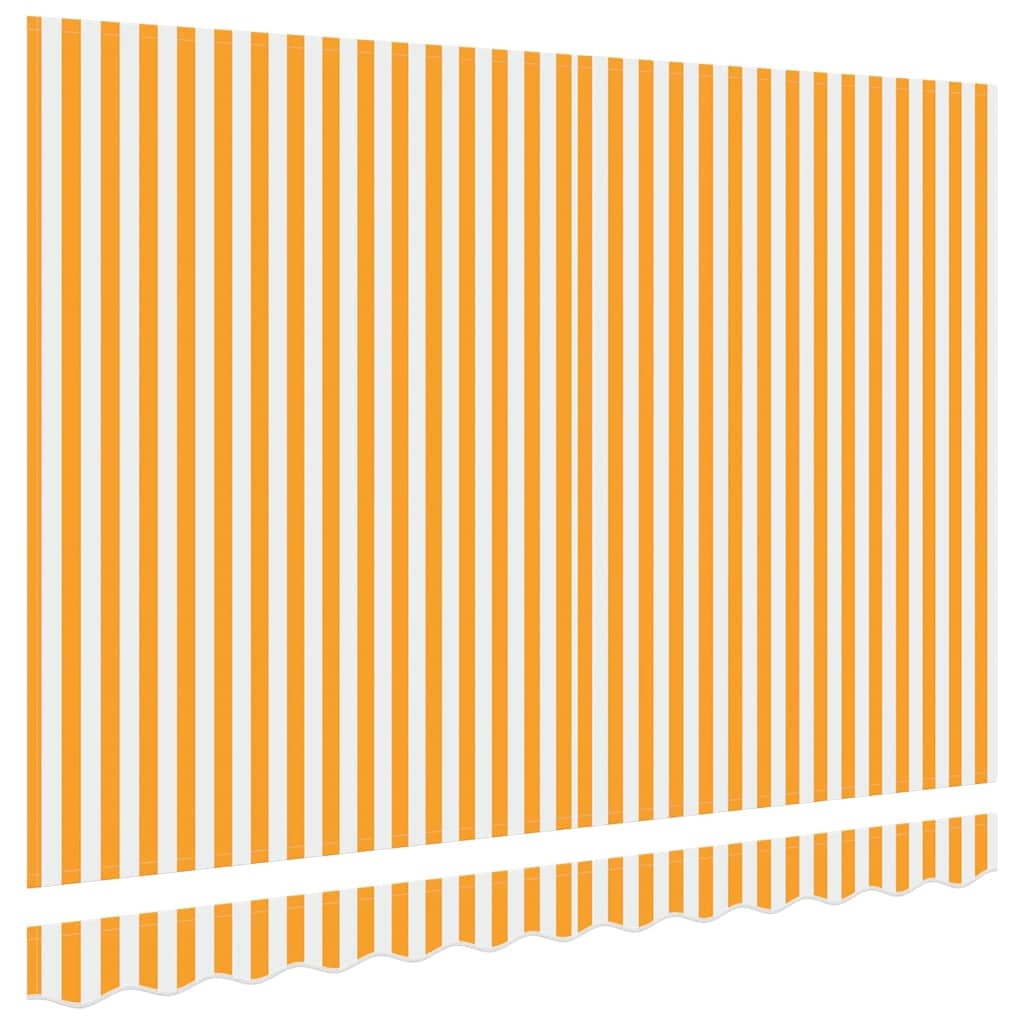 VidaXL Zonnedoek Vervanging Geel/Wit 330x195cm - 34% Korting