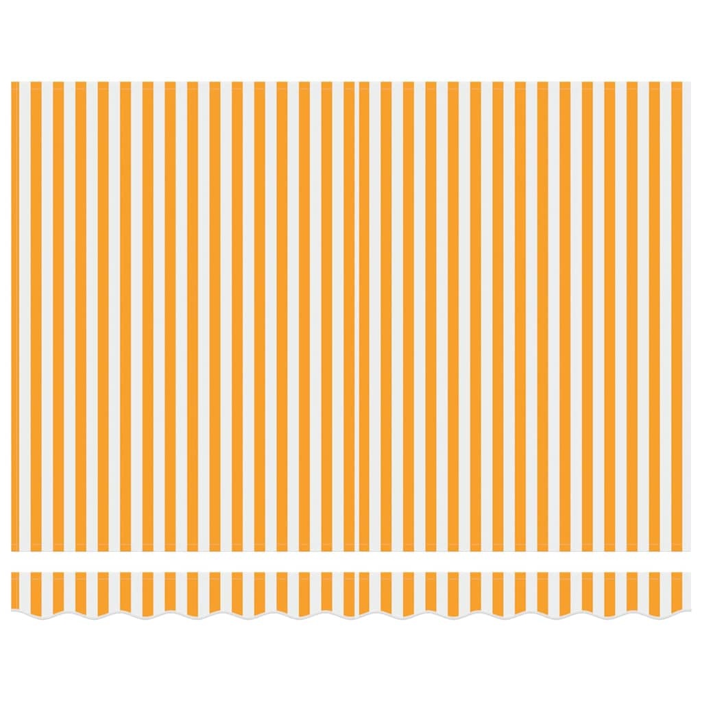VidaXL Zonnedoek Vervanging Geel/Wit 330x195cm - 34% Korting