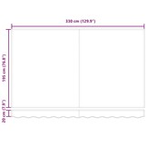 VidaXL Zonnedoek Vervanging Geel/Wit 330x195cm - 34% Korting