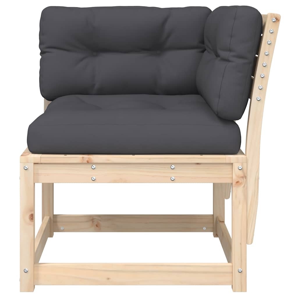 vidaXL Tuinhoekbank met Kussens - 73x73x78 cm Grenenhout - 34% Korting