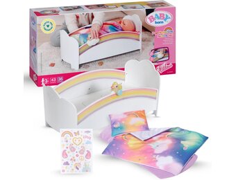 BABY born Regenboogbed met Licht & Slaapmelodie - 34% Korting