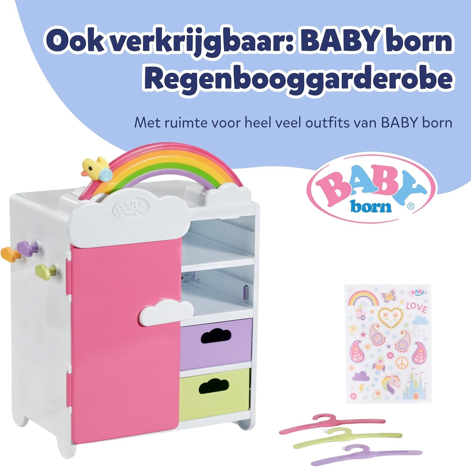 BABY born Regenboogbed met Licht & Slaapmelodie - 34% Korting