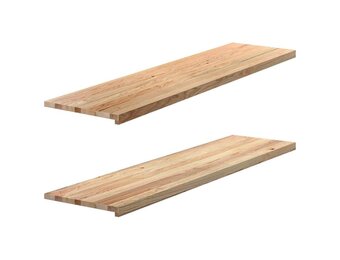 2 Massieve Eikenhouten Vensterbanken 160x40x2 cm - 35% Korting