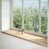 2 Massieve Eikenhouten Vensterbanken 160x40x2 cm - 35% Korting