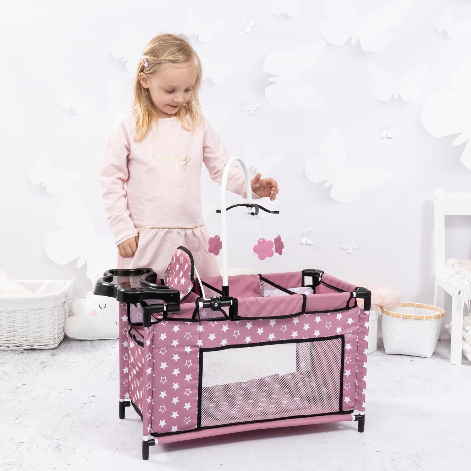 Bayer Design Poppenbed met Stoel & Kast - 34% Korting!