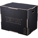 Plyo Box Hout Zwart - 3 Hoogtes (50.8-76.2 cm) - Krachttraining, 54% Korting