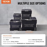Plyo Box Hout Zwart - 3 Hoogtes (50.8-76.2 cm) - Krachttraining, 54% Korting
