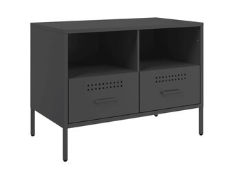Tv-meubel Staal Zwart 68x39x50,5 cm - 34% Korting