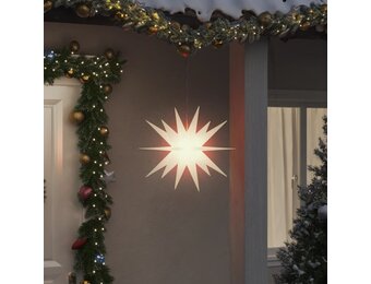 Opvouwbare LED Kerstster - 43 cm Wit - 82% Korting