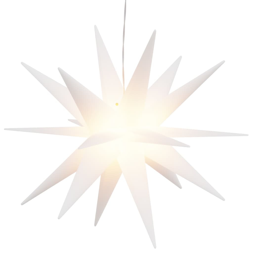 Opvouwbare LED Kerstster - 43 cm Wit - 82% Korting