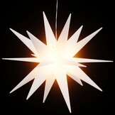 Opvouwbare LED Kerstster - 43 cm Wit - 82% Korting