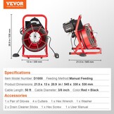 Elektrische Afvoerreiniger 250W - 35% Korting