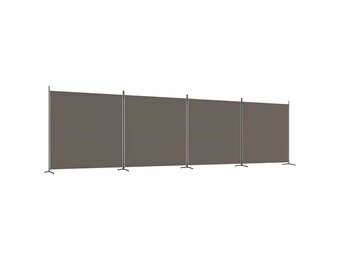 VidaXL Kamerscherm 4 Panelen, Stof Antraciet - 34% Korting