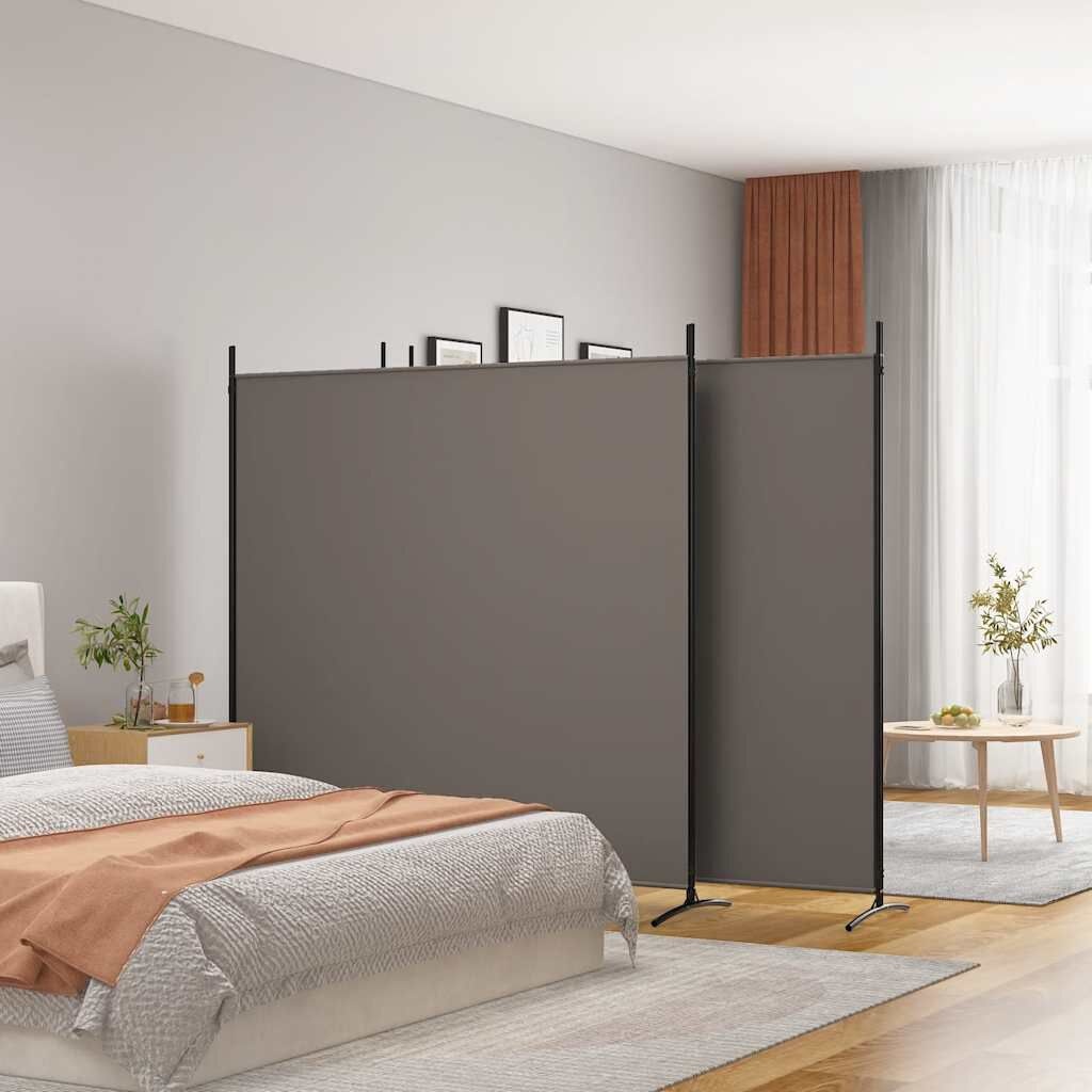 VidaXL Kamerscherm 4 Panelen, Stof Antraciet - 34% Korting