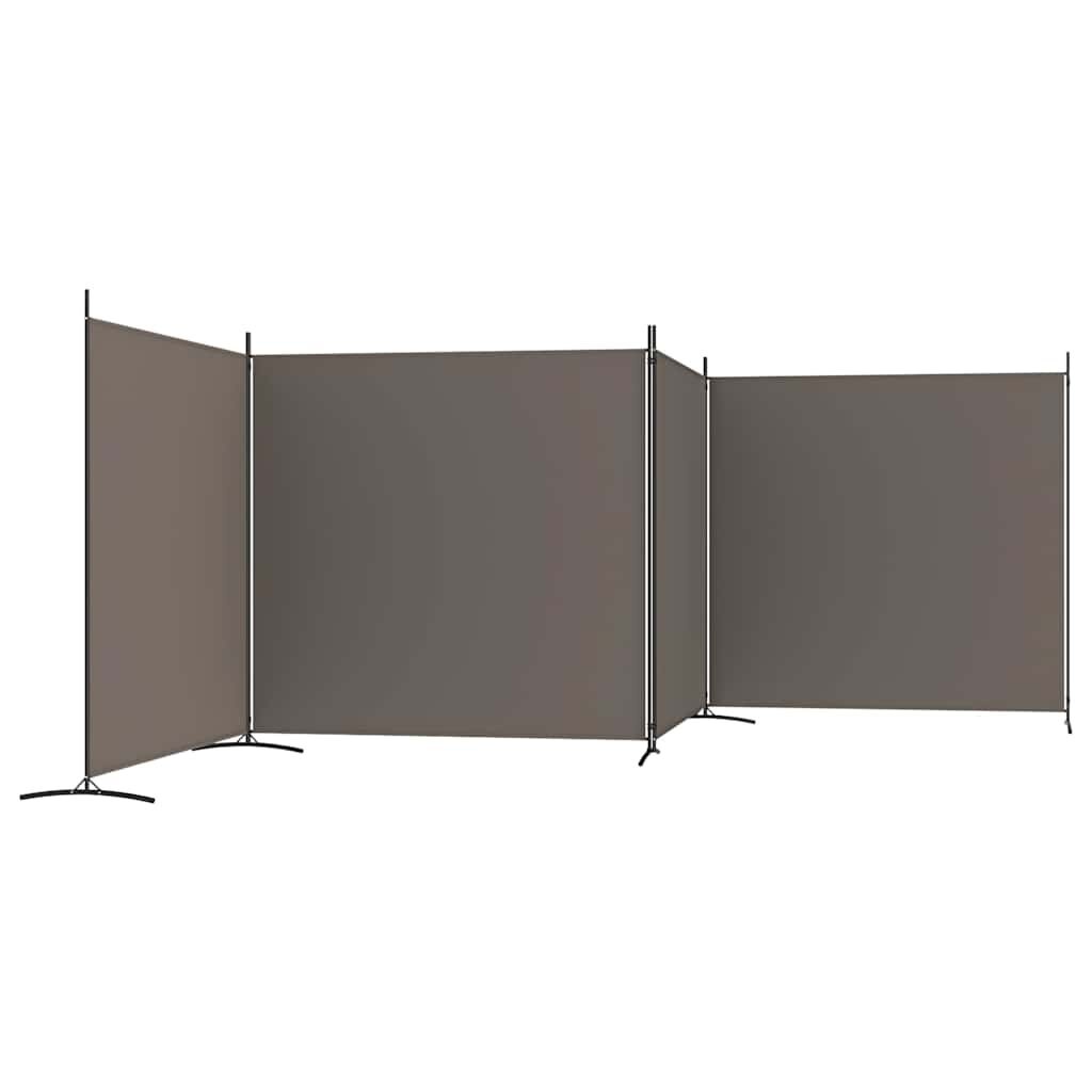 VidaXL Kamerscherm 4 Panelen, Stof Antraciet - 34% Korting