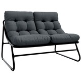vidaXL Tuinset 3-delig Zwart Gepoedercoat Staal - 35% Korting
