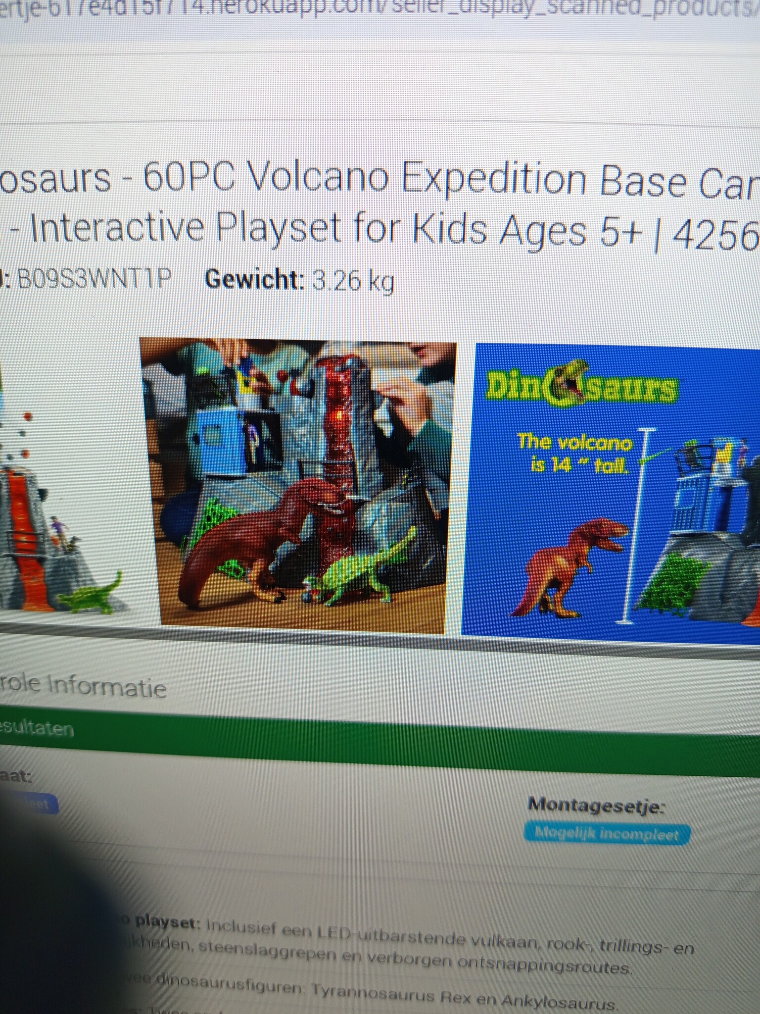 Schleich 42564 DINOSAURS Grote vulkaanexpeditie, dinosaurus-speelgoedset incl. vulkaan met LED-licht & uitbarstfunctie, onderzoeksfiguur & 2 dinosaurusfiguren, aanbevolen leeftijd: 5-12 jaar