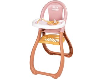Smoby - Baby Nurse - Kinderstoel - Voor poppen tot 42 cm - Inclusief accessoires - Vanaf 18 maanden - Gemaakt in Frankrijk