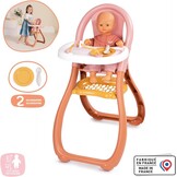 Smoby - Baby Nurse - Kinderstoel - Voor poppen tot 42 cm - Inclusief accessoires - Vanaf 18 maanden - Gemaakt in Frankrijk