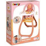 Smoby - Baby Nurse - Kinderstoel - Voor poppen tot 42 cm - Inclusief accessoires - Vanaf 18 maanden - Gemaakt in Frankrijk