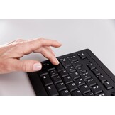 CHERRY STREAM KEYBOARD, Bedraad Toetsenbord, Italiaanse Indeling (QWERTY), Fluisterstille Toetsaanslag, Uniek Typgevoel, Plat Ontwerp, USB-A Verbinding, Zwart