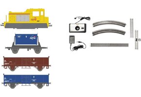 HO Schaal SNCF Treinset: Diesel Locomotief, 3 Wagons, Baan, Regelaar (52% Korting)