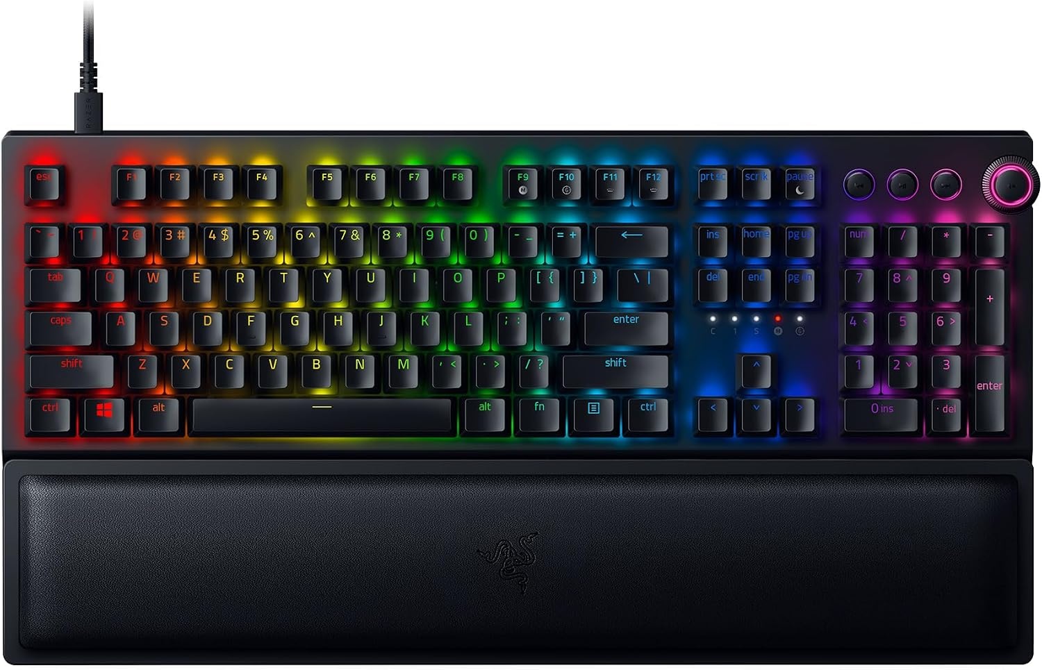 Razer BlackWidow V3 Pro (gele schakelaar) - Draadloos Mechanisch Gaming Toetsenbord (Stille Mechanische Schakelaars, RGB Chroma, Palm Rest, Bluetooth, USB-C) QWERTY US-Layout | Zwart