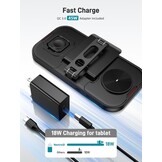 4-in-1 Oplaadstation: Draadloos & Bekabeld voor iPhone, iWatch, AirPods, iPad met 57% Korting
