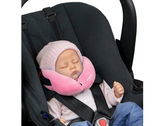 Sandini SleepFix Baby Hoofdkussen - Baby slaapkussen met steun voor autostoel, fietsstoel en buggy - Diverse kleuren