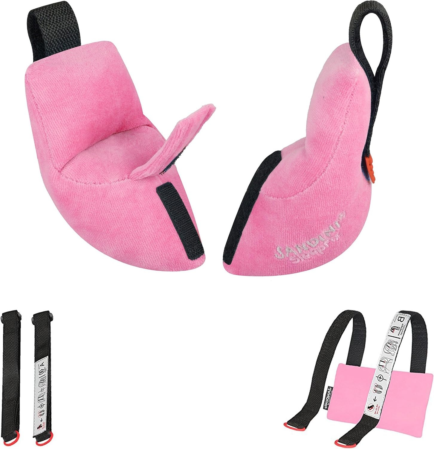Sandini SleepFix Baby Hoofdkussen - Baby slaapkussen met steun voor autostoel, fietsstoel en buggy - Diverse kleuren