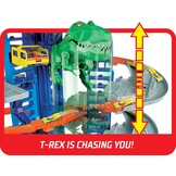Hot Wheels City Robot T-Rex Ultieme Garage Verdiepingen, meerdere speelmodi, plaats voor meer dan 100 auto's op schaal (1:64), cadeau-idee voor kinderen vanaf 3 jaar, GJL14