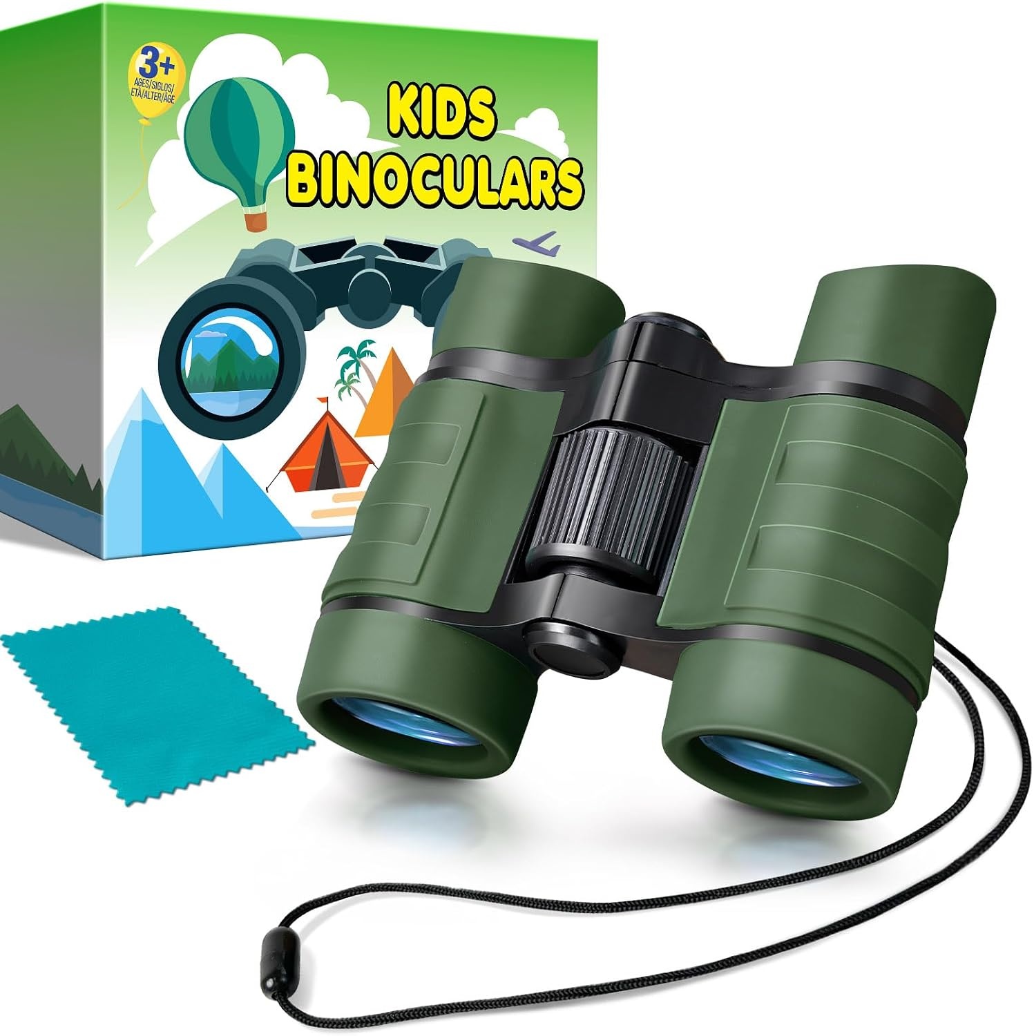 Binoculars for Kids, Kids Binoculars for 3-12 Boys Girls, Outdoor Toys | for Kids- Perfect for Bird Watching, Camping, and Outdoor Exploration