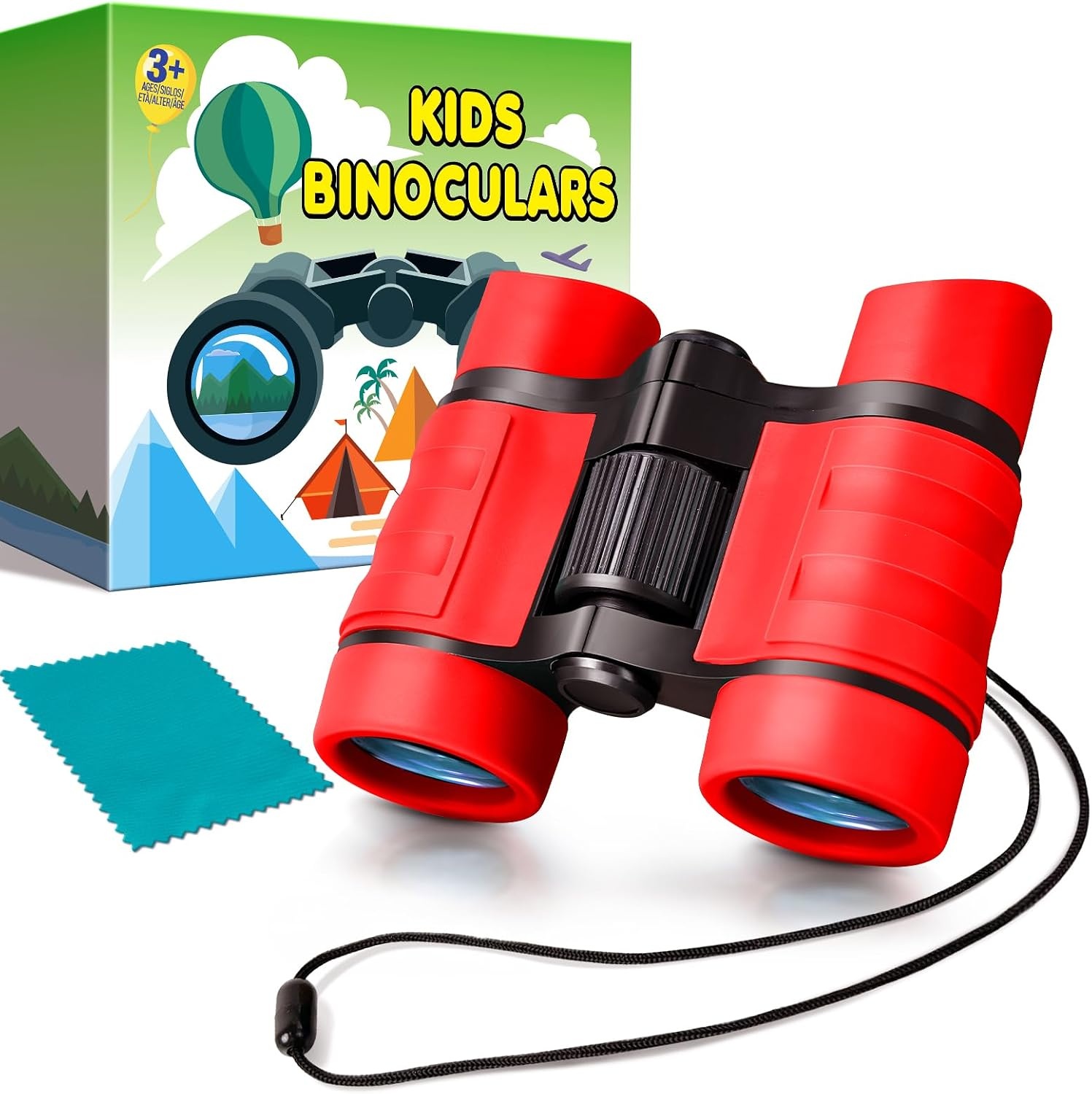 Binoculars for Kids, Kids Binoculars for 3-12 Boys Girls, Outdoor Toys | for Kids- Perfect for Bird Watching, Camping, and Outdoor Exploration