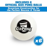 GoPong 8 voet draagbare bierpong/achterkleptafels (zwart, voetbal, Amerikaanse vlag of aangepaste droog wissen)