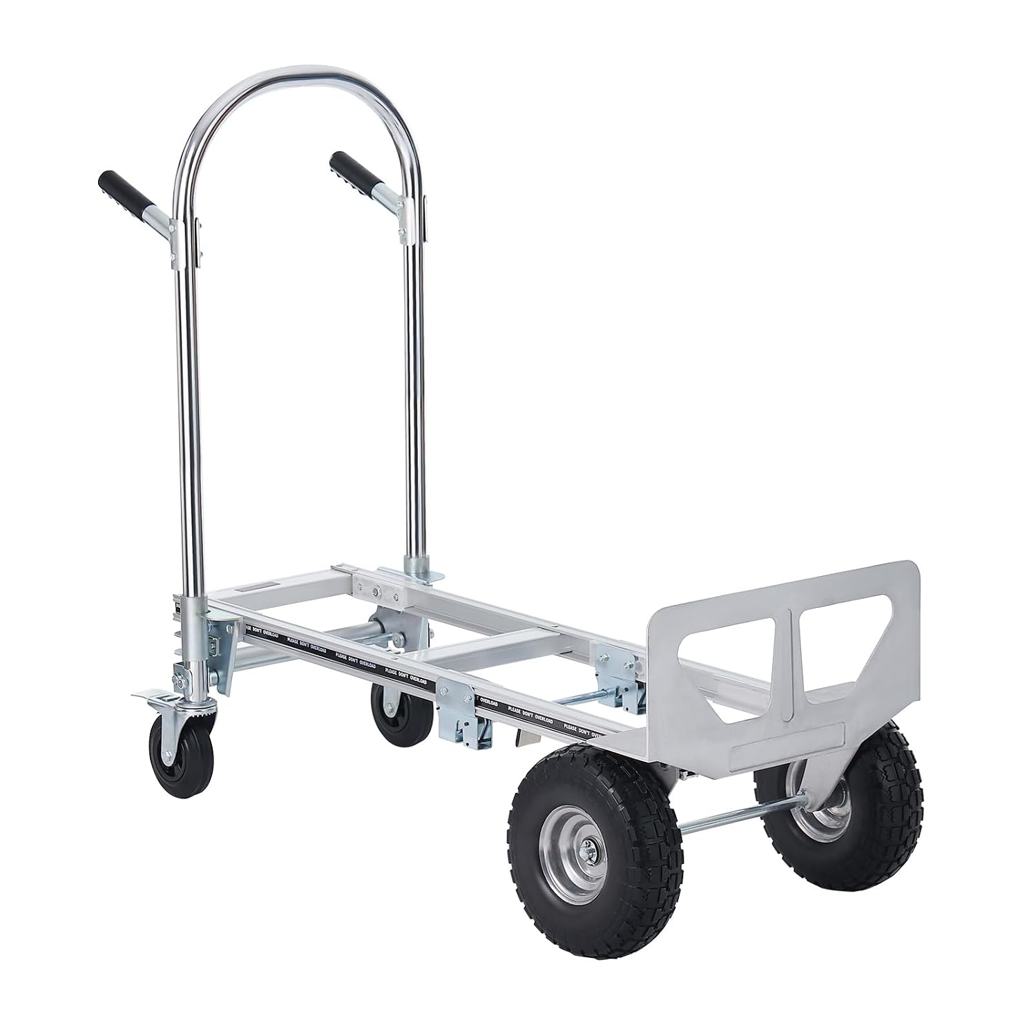 VEVOR 2-in-1 Sackkarre Klappbar 318/454kg Tragfähigkeit Transportkarre Aluminiumlegierung & Kohlenstoffstahl Sackkarre ⇋ Plattformwagen Trolley für Lade- & Transportaufgaben im Innen- & Außenbereich