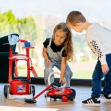 Theo Klein 6742 Vileda bezemwagen I Met bezem, emmer en nog veel meer I Stofzuiger met geluidseffecten en zuigmechanisme I Voor kinderen vanaf 3 jaar