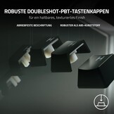 Razer Huntsman V2 (Paarse schakelaar) - Vrijwel latentievrij optisch gaming-toetsenbord (klikkende optische schakelaars, Doubleshot PBT keycaps, palmsteun) QWERTY DE-indeling | Zwart