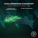 Razer Huntsman V2 (Paarse schakelaar) - Vrijwel latentievrij optisch gaming-toetsenbord (klikkende optische schakelaars, Doubleshot PBT keycaps, palmsteun) QWERTY DE-indeling | Zwart