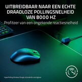 Razer Viper V3 HyperSpeed - Draadloze Esports Muis (Focus Pro 30K Optische Sensor, Tot 280hrs Batterij, 2de Generatie Mechanische Muisschakelaars, 4000Hz Draadloze Scansnelheid) Zwart