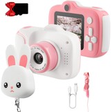 Etpark Kinder-Digitale Camera voor Meisjes 12 MP inclusief 32 GB SD-kaart - Roze