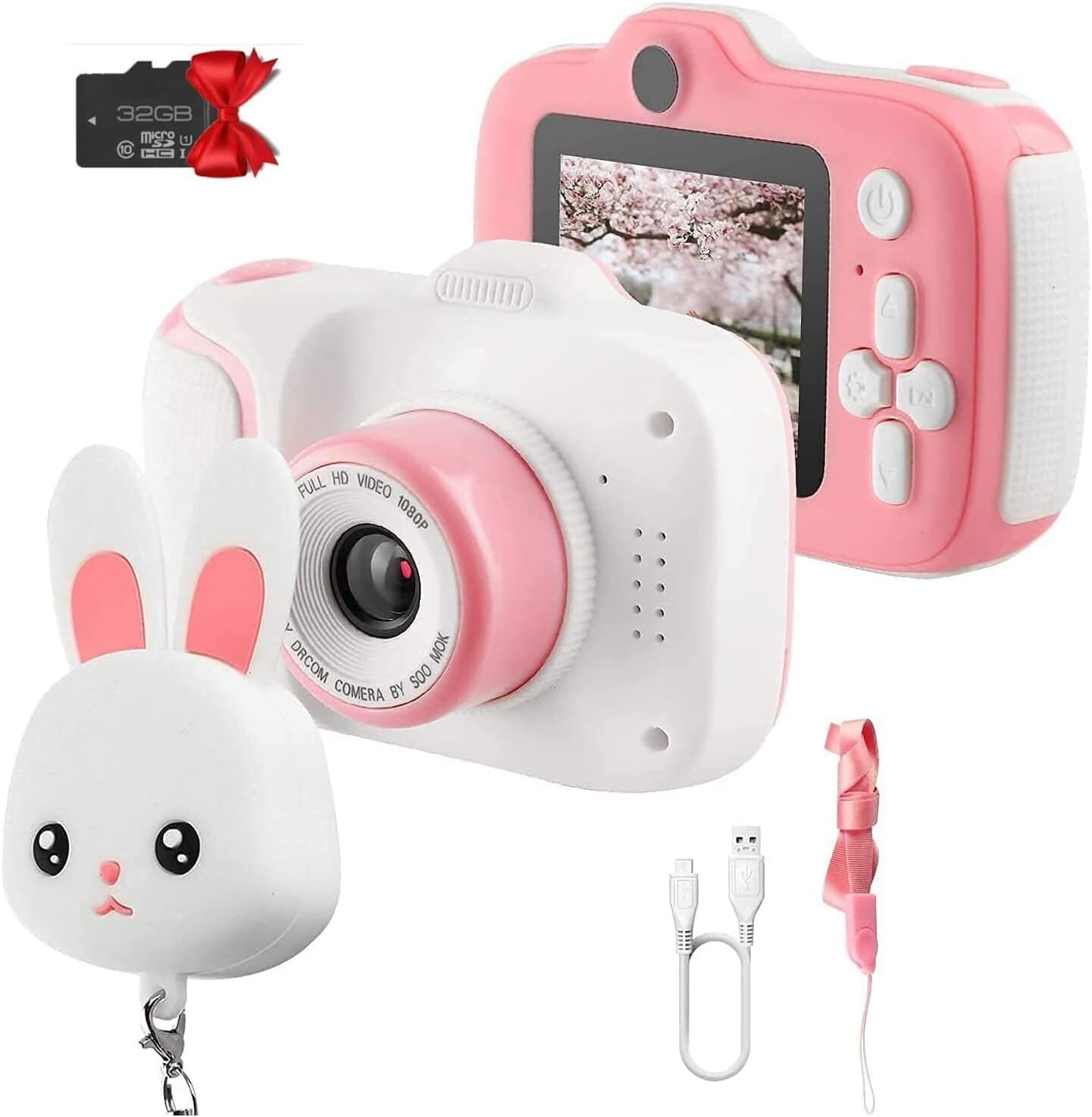 Etpark Kinder-Digitale Camera voor Meisjes 12 MP inclusief 32 GB SD-kaart - Roze