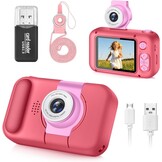 ARNSSIEN Kids Camera met 180°Draaibare Lens & 1080P HD,2,4" Groot Scherm | Digitale kindercamera voor Jongens en Meisjes van 3-12 Jaar,foto's/filmpjes,fotocamera voor kinderen Verjaardagscadeau,X101