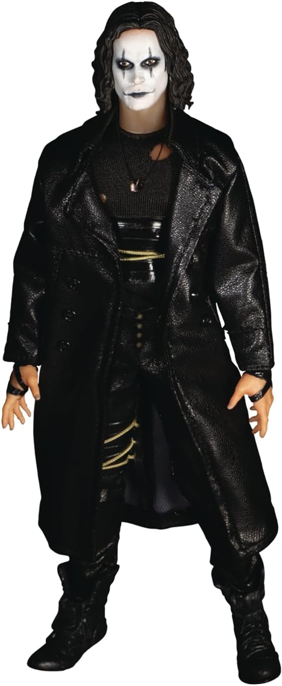 Mezco The Crow One Eric Draven Action Figure, 100% Plastic, Gift Box, Manufacturer, Multi-Coloured