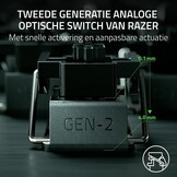 Razer Huntsman V3 Pro Mini - 60% analoog optisch Esports-toetsenbord - Razer Snap Tap & Rapid Trigger (multifunctionele digitale wijzerplaat en speciale bedieningsknoppen) US-Layout | Zwart