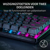 Razer Huntsman V3 Pro Mini - 60% analoog optisch Esports-toetsenbord - Razer Snap Tap & Rapid Trigger (multifunctionele digitale wijzerplaat en speciale bedieningsknoppen) US-Layout | Zwart