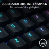 Razer BlackWidow V4 Pro (Green Switch) - Mechanisch gamingtoetsenbord (klikkende mechanische schakelaars, opdrachtwiel en 8 macrotoetsen, multifunctionele roller, palmsteun) QWERTY DE-Layout | Zwart