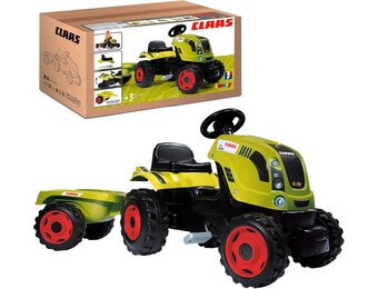 Smoby Farmer XL Claas Arion 400 Trap-Tractor met Aanhanger - Groen - 142 x 44 x 54,5 cm