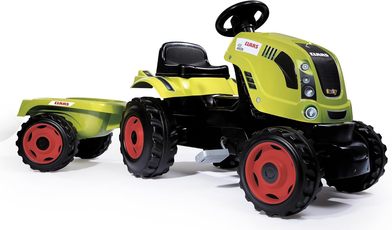 Smoby Farmer XL Claas Arion 400 Trap-Tractor met Aanhanger - Groen - 142 x 44 x 54,5 cm